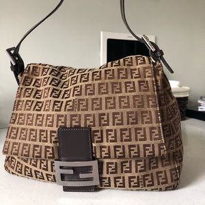 Fendi Zucchino Baguette Bag